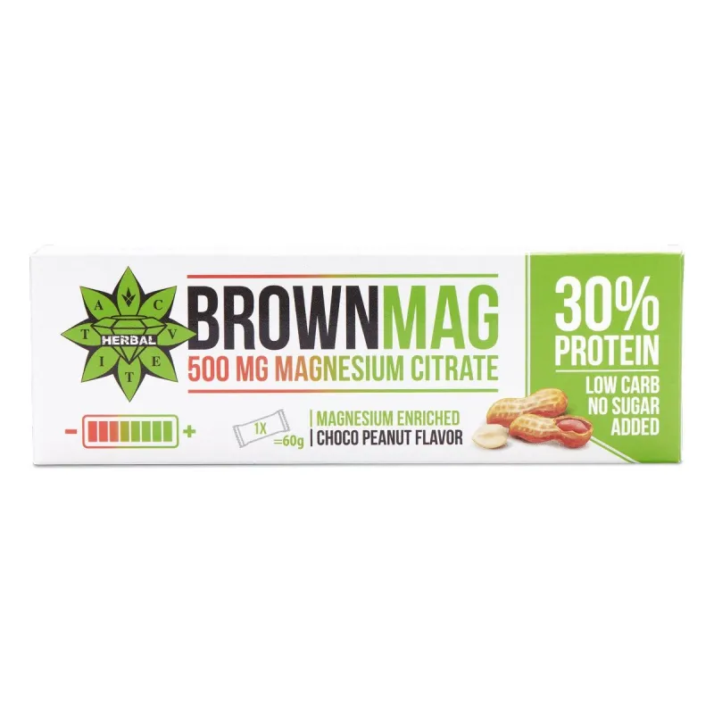 Cvetita Herbal BrownMag Protein Bar Peanut - Протеинов Бар