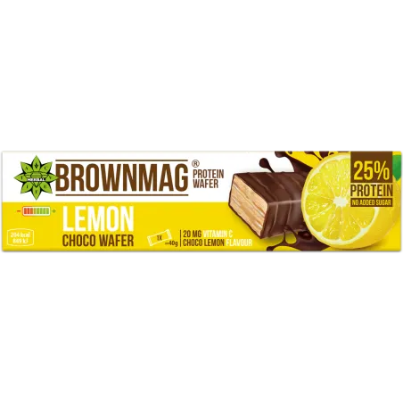Cvetita Herbal BrownMag Lemon Wafer - Протеинов Бар