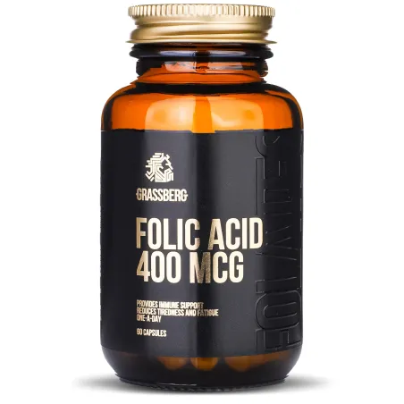 Grassberg Folic Acid 400mcg - Фолиева Киселина