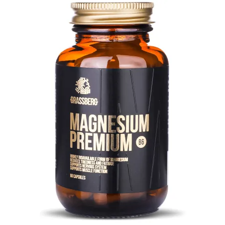 Grassberg Magnesium Premium B6 - Магнезий + Витамин B6