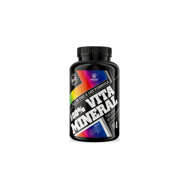 SWEDISH Supplements 100% Vita Mineral - All in One a Day Formula - Мултивитамини