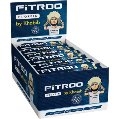 FITROO by Khabib Glazed Protein Bar Premium - Протеинов Бар