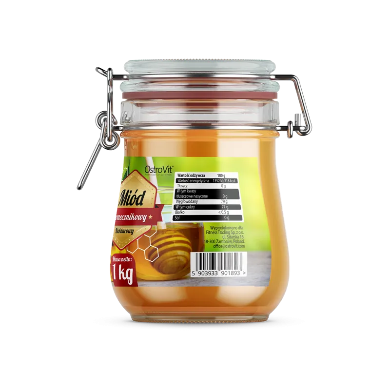 OstroVit Natural Sunflower Honey - Натурален слънчогледов мед