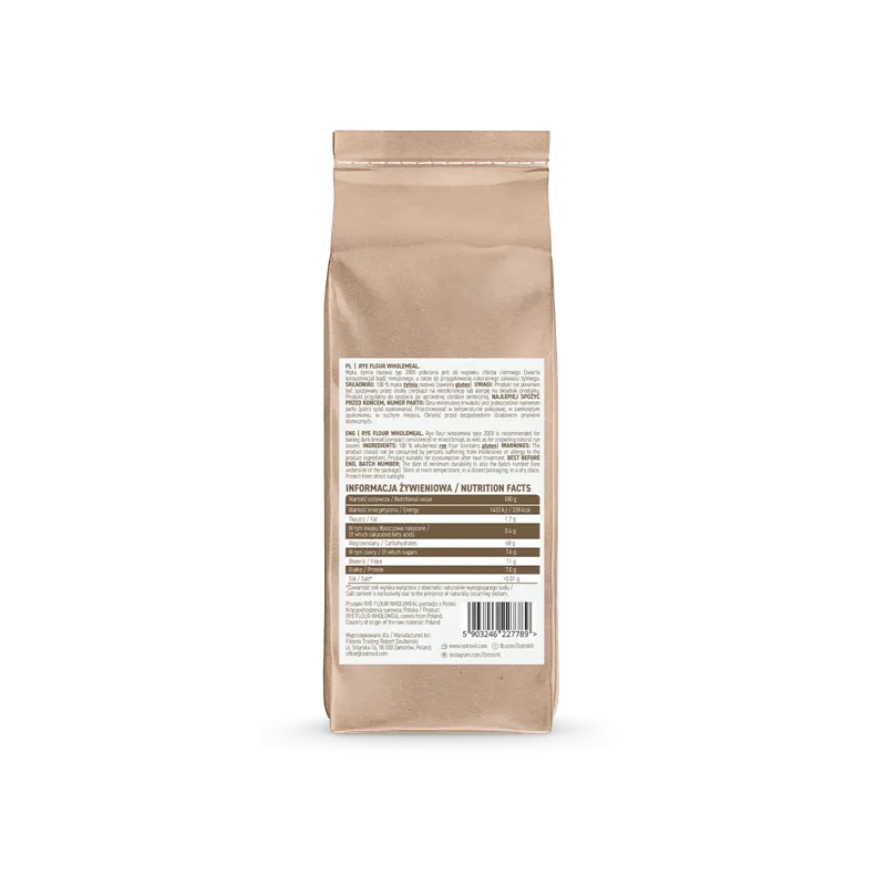 OstroVit Rye Flour Wholemeal - Ръжено брашно