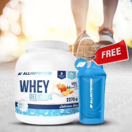 1+1 FREE - Allnutrition Whey Delicious Protein + Allnutrition Shaker