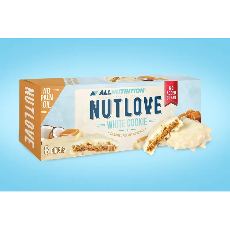 Allnutrition NutLove Cookie - White Chocolate Caramel Peanut Coconut - Диетичен Десерт
