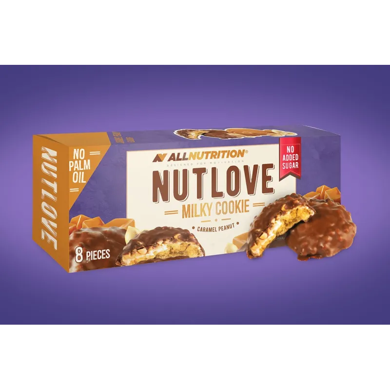 Allnutrition NutLove Cookie - Milk Chocolate Caramel Peanut - Диетичен Десерт