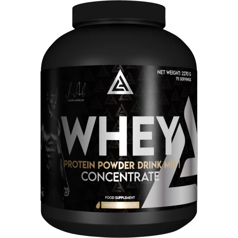 Lazar Angelov Nutrition  Whey Protein Powder Drink Mix Concentrate - Суроватъчен Протеин