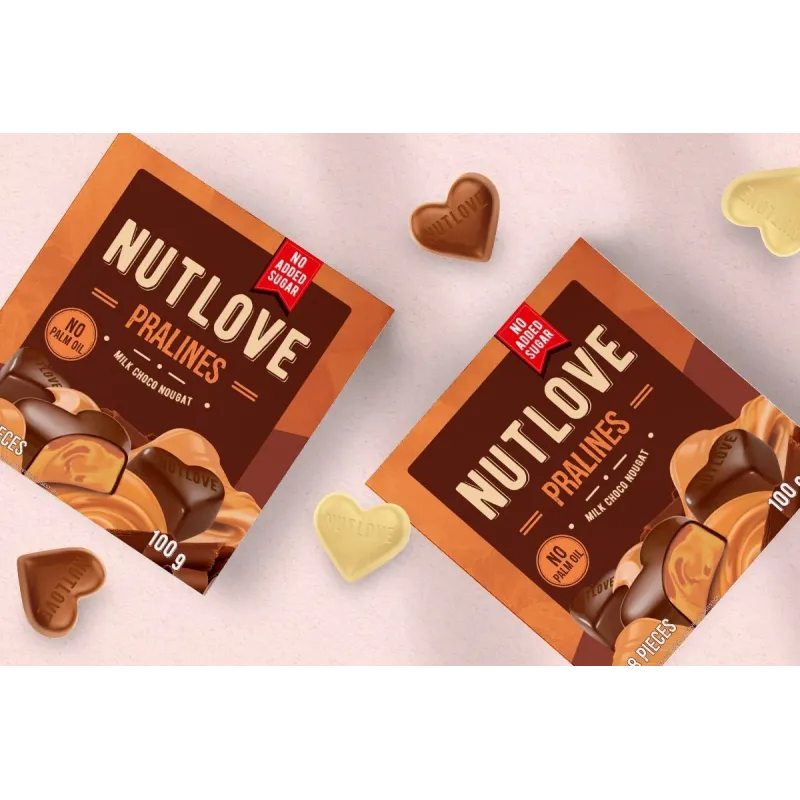 Allnutrition NutLove Pralines Milk Choco Nougat - Диетични Бонбони