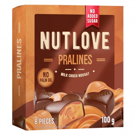 Allnutrition NutLove Pralines Milk Choco Nougat - Диетични Бонбони
