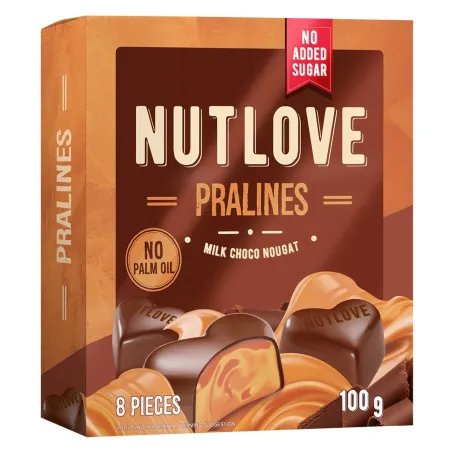Allnutrition NutLove Pralines Milk Choco Nougat - Диетични Бонбони