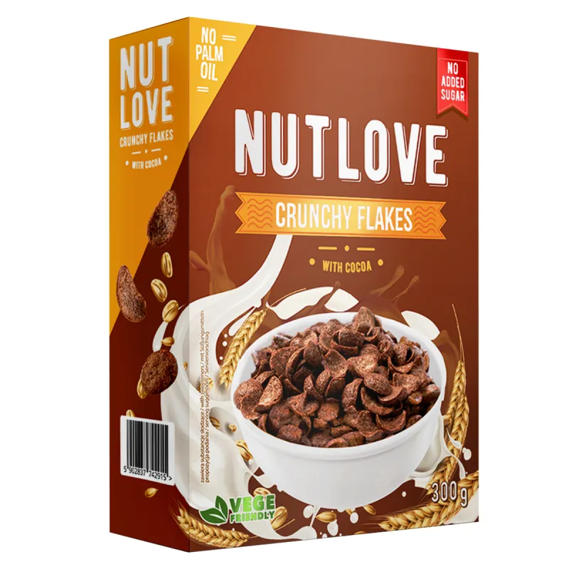 Allnutrition NutLove Crunchy Flakes with Cocoa - Диетичен Корнфлейкс