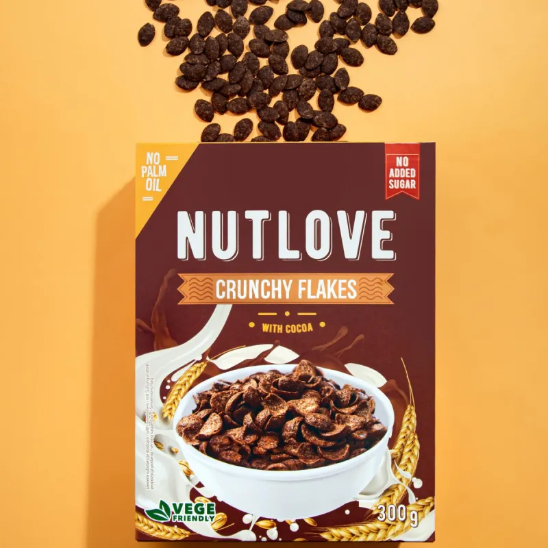 Allnutrition NutLove Crunchy Flakes with Cocoa - Диетичен Корнфлейкс
