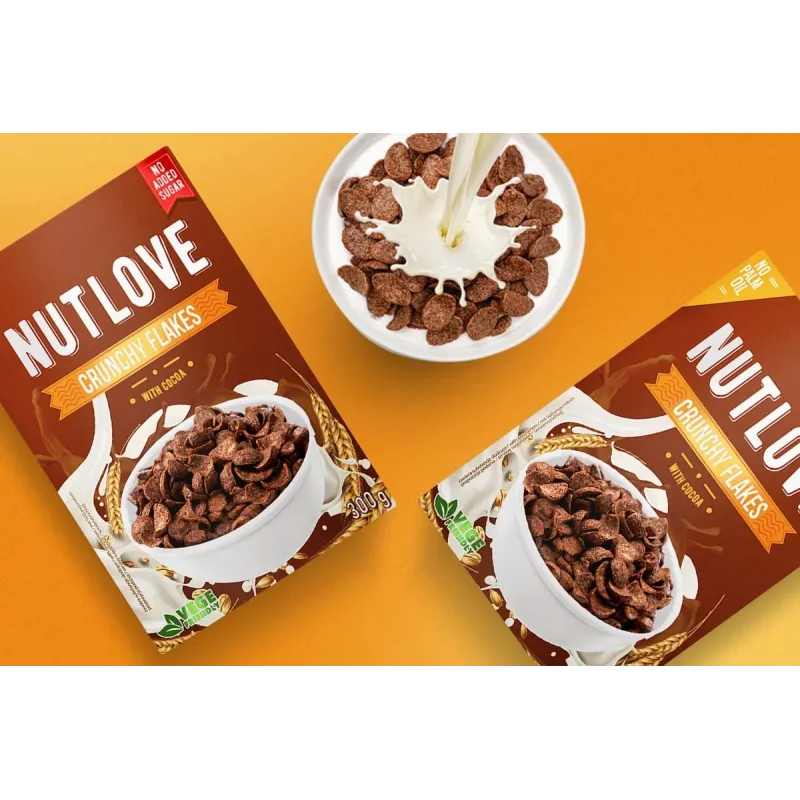 Allnutrition NutLove Crunchy Flakes with Cocoa - Диетичен Корнфлейкс