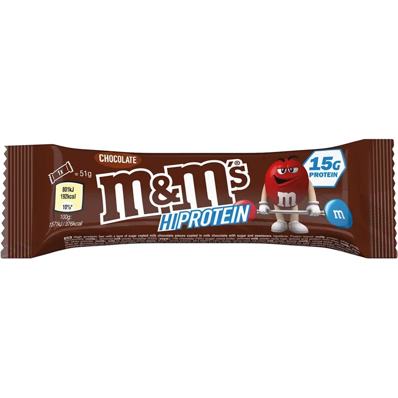 Mars Protein M&M`s Hi Protein Bar - Chocolate - Протеинов Бар