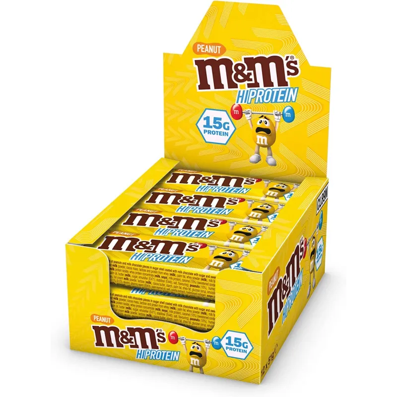 Mars Protein M&M`s Hi Protein Bar - Peanut - Протеинов Бар