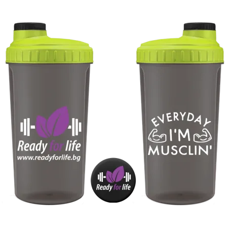 Ready For Life Shaker - Everyday I`m Musclin` - Neon Yellow - Шейкър