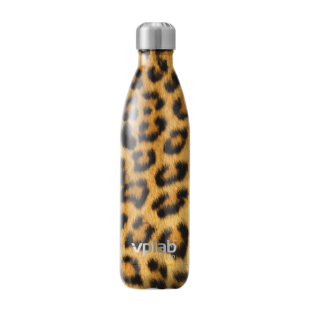 VPLab Metal Water Bottle - Leopard - Бутилка За Вода