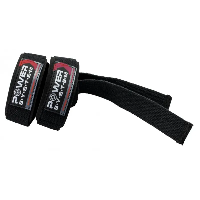 Power System Heavy Duty Lifting Power Straps - Black Red - Фитили