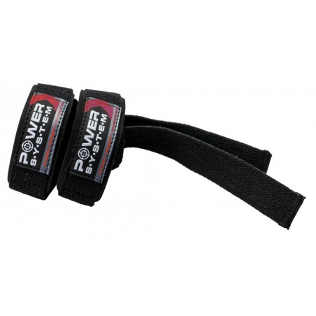 Power System Heavy Duty Lifting Power Straps - Black Red - Фитили