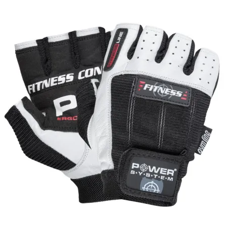 Power System Weightlifting Gloves - White - Black - Фитнес Ръкавици