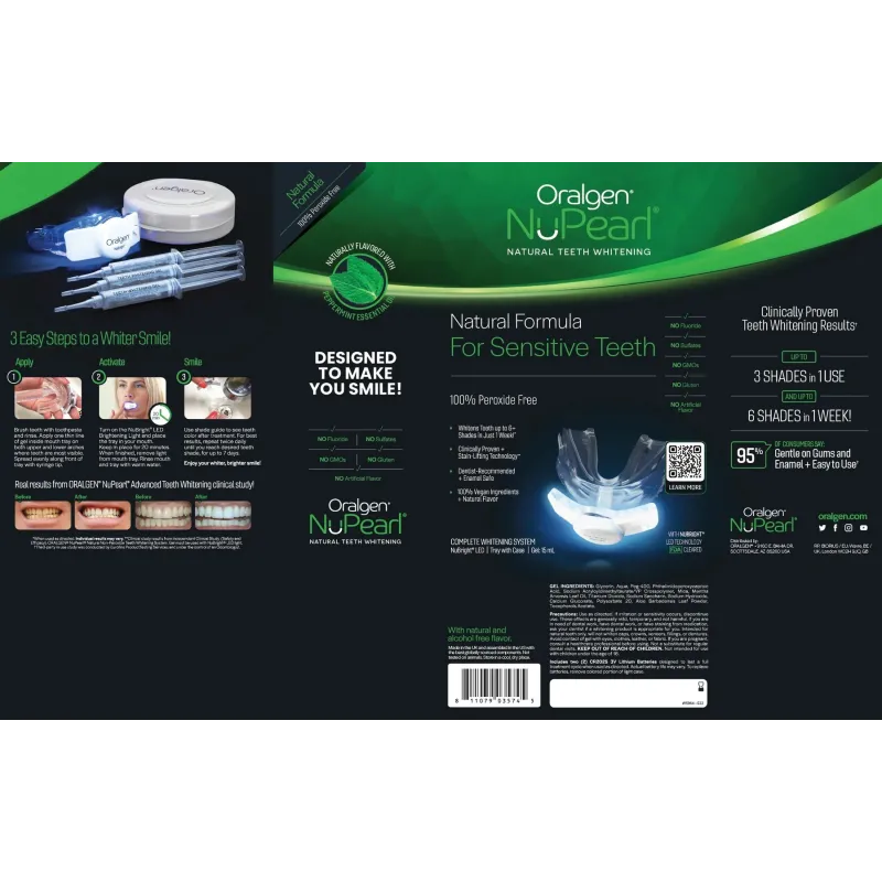 Oralgen NuPearl 32x Advanced Teeth Whitening System - Система за избелване на зъби