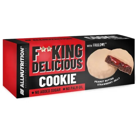 Allnutrition F**King Delicious Cookie - Peanut Butter Strawberry Jelly - Диетичен Десерт