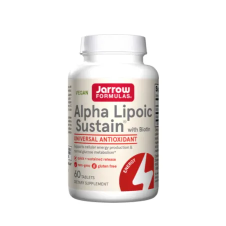 Jarrow Formulas Alpha Lipoic Sustain + Biotin - Алфа Липоева Киселина + Биотин
