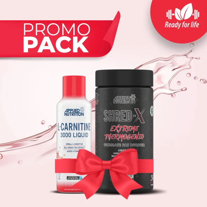 Promo Pack - Applied Nutrition L-Carnitine 3000 Liquid - Energy + Shred-X Extreme Thermogenic