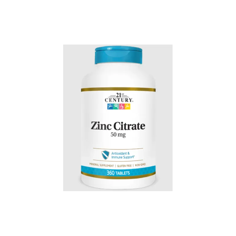 21st Century Zinc Citrate 50mg - Цинк