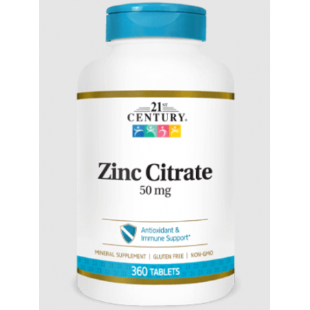 21st Century Zinc Citrate 50mg - Цинк