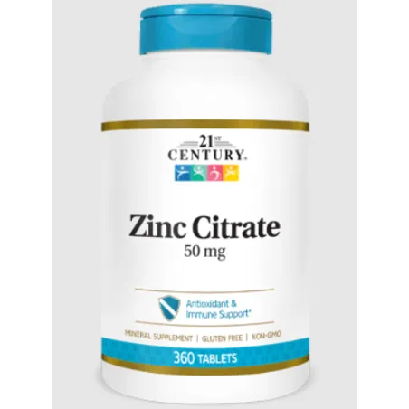 21st Century Zinc Citrate 50mg - Цинк
