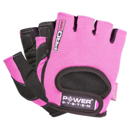 Power System Fitness Gloves Pro Grip - Pink - Дамски Фитнес Ръкавици