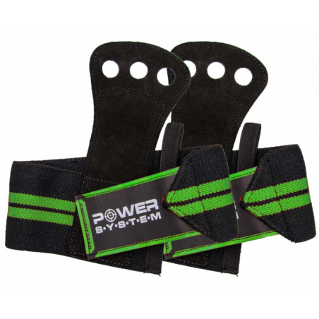Power System Crossfit Grips - Green - Ръкохватки за Гимнастически Щанги