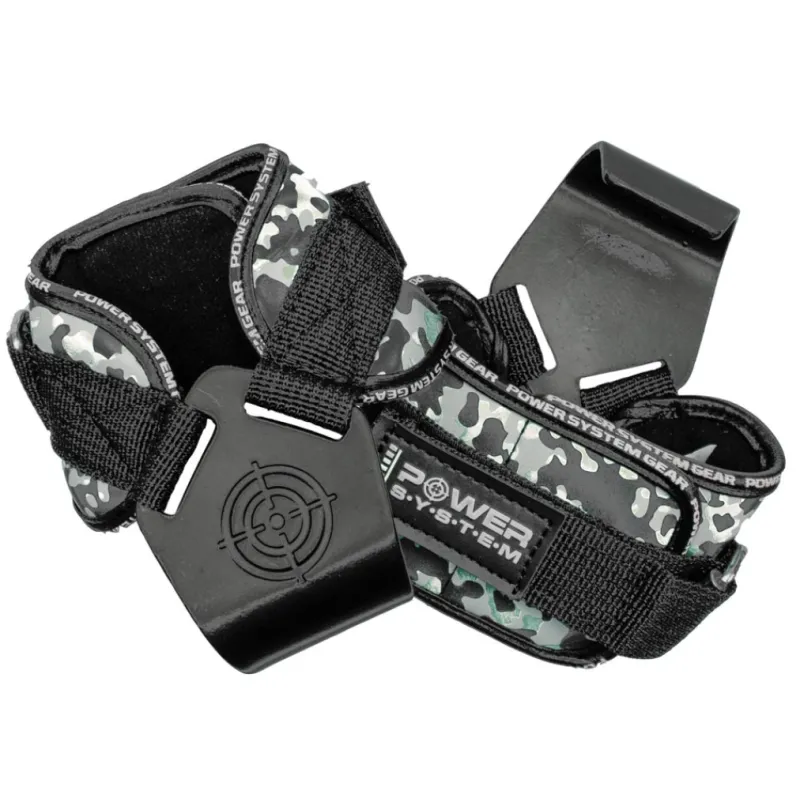 Power System Power Hooks - Camo Grey - Фитнес Куки