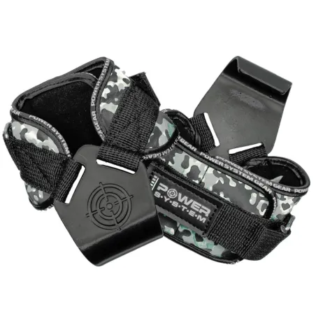 Power System Power Hooks - Camo Grey - Фитнес Куки