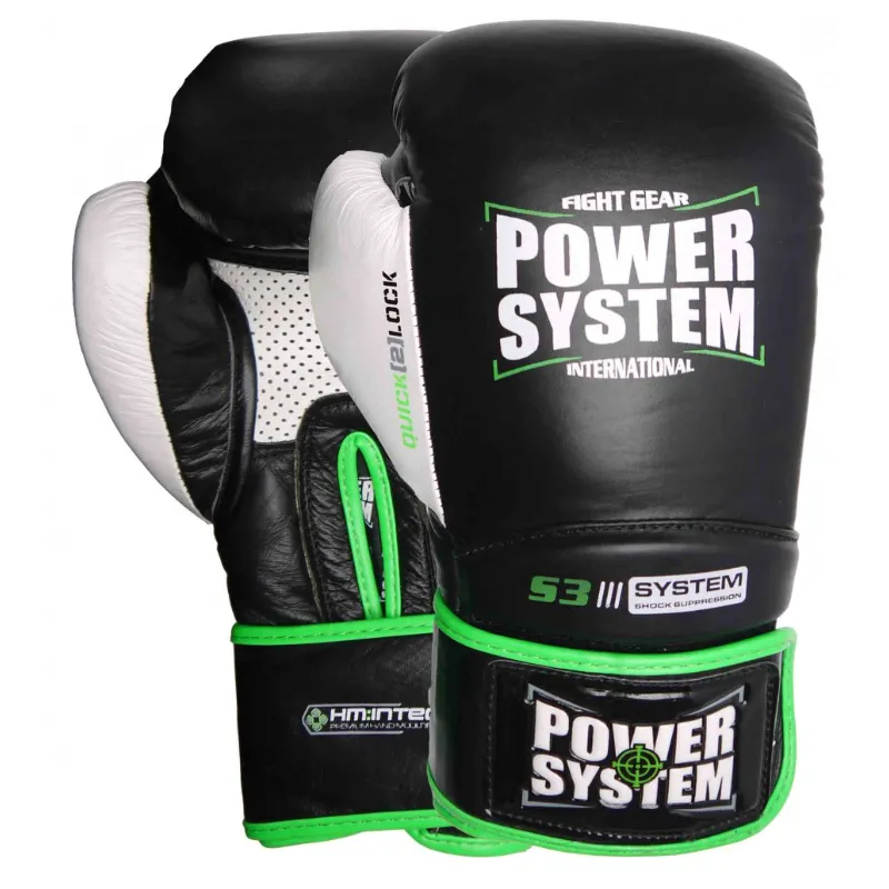 Power System Boxing Gloves Impact Evo - Black - Боксови Ръкавици