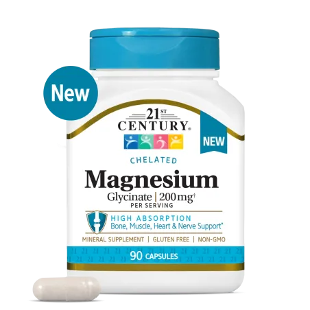 21st Century Magnesium Glycinate 200mg - Магнезий