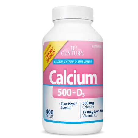 21st Century Calcium 500 + Extra D3 - Калций + D3