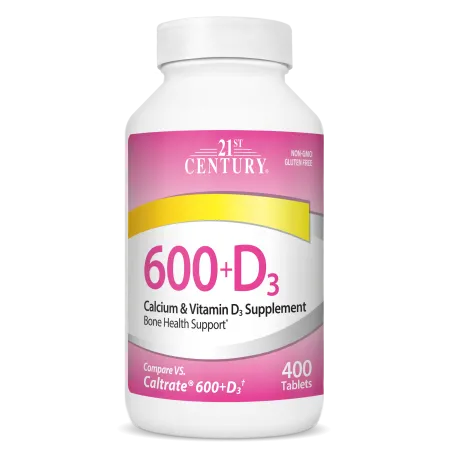 21st Century Calcium 600mg + D3 - Калций + Витамин D3