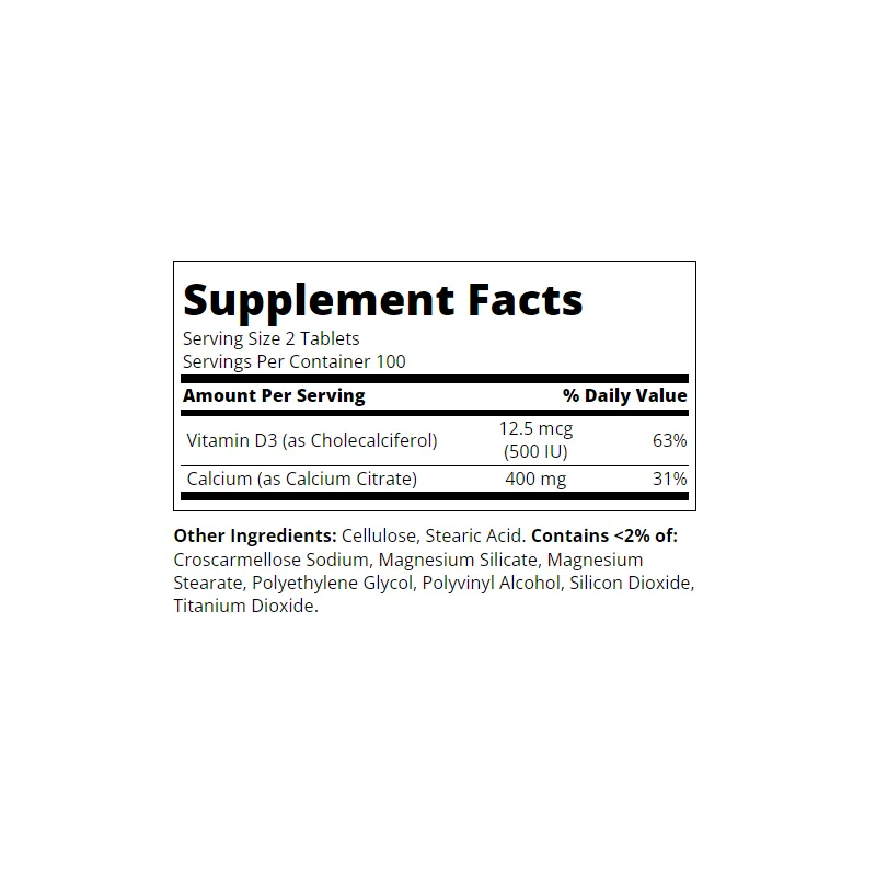 21st Century Calcium Citrate Petites + D3 - Калций + Витамин D3