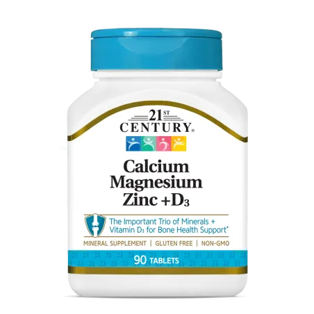 21st Century Calcium Magnesium Zinc + D3 - Калций, Магнезий, Цинк + D3