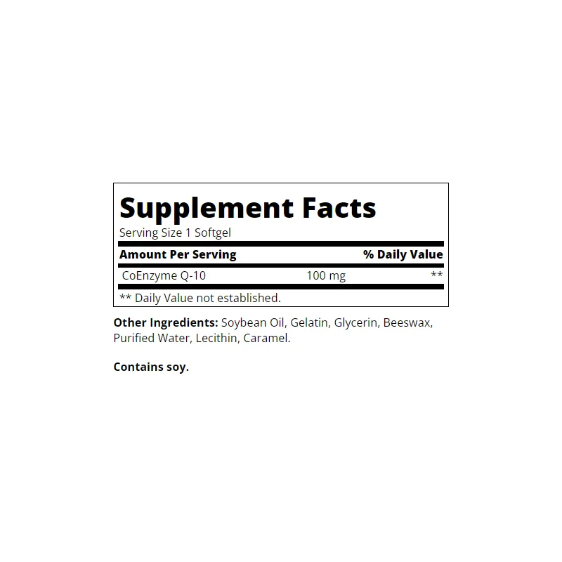 21st Century Co Q-10 100mg SGels - Коензим Q-10