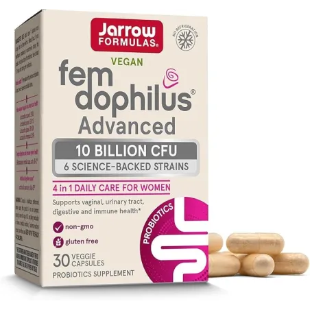Jarrow Formulas Fem-Dophilus Advanced 10 Billion CFU - Витамин B12 + Фолат