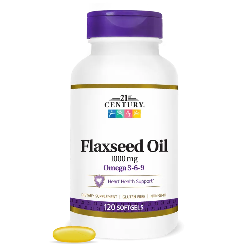 21st Century Flaxseed Oil 1000mg - Омега 3 Масло от Ленено Семе