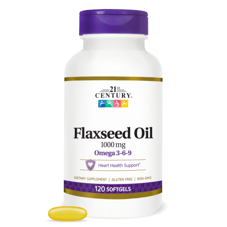 21st Century Flaxseed Oil 1000mg - Омега 3 Масло от Ленено Семе