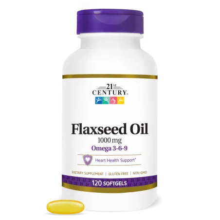 21st Century Flaxseed Oil 1000mg - Омега 3 Масло от Ленено Семе