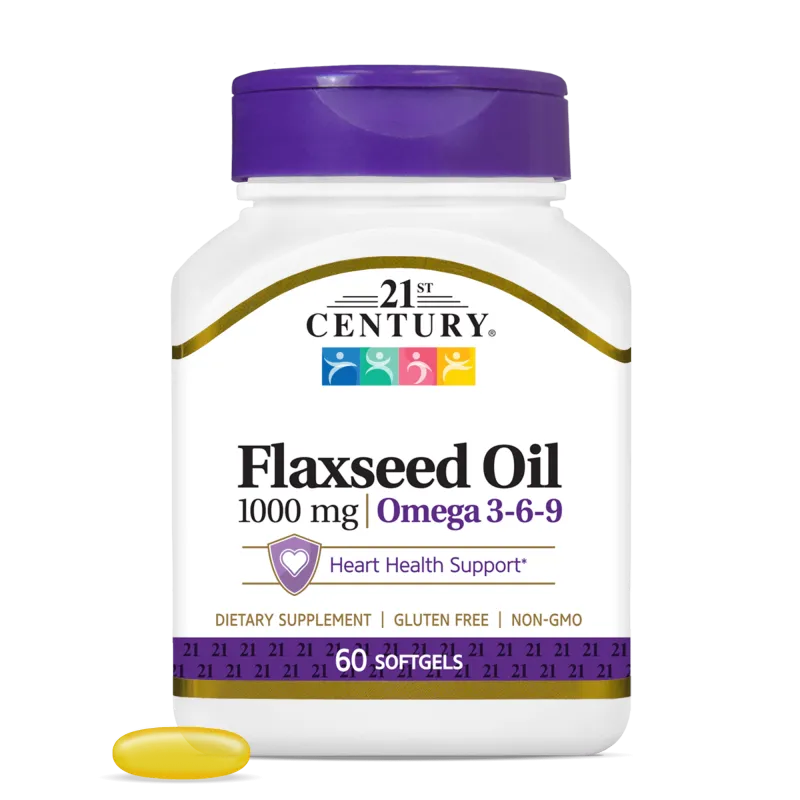 21st Century Flaxseed Oil 1000mg - Омега 3 Масло от Ленено Семе
