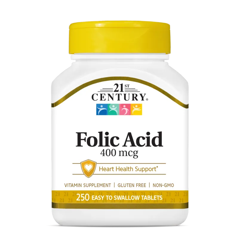 21st Century Folic Acid 400mcg - Фолиева Киселина