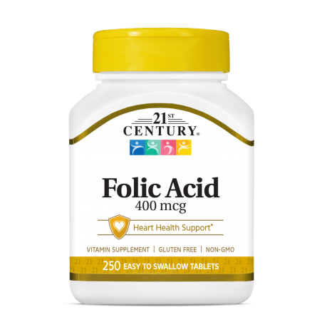 21st Century Folic Acid 400mcg - Фолиева Киселина